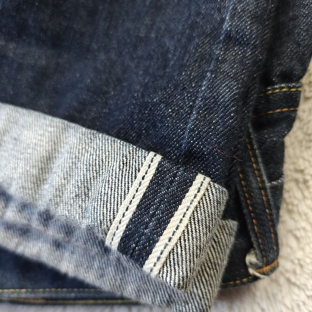 Tellason Dark Blue Straight Men Jeans - Picture 6 of 14